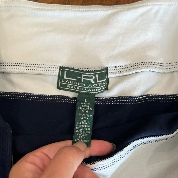 Lauren Ralph Lauren Navy and white Women's bikers - Picture 3 of 5